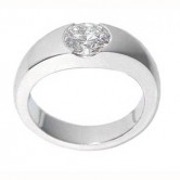 18ct white gold diamond set ring