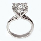 18ct white gold diamond set ring