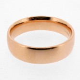 18ct red gold wedding ring